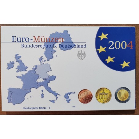 eurocoin eurocoins Germany 2004 \\"J\\" set of 8 eurocoins (Proof)