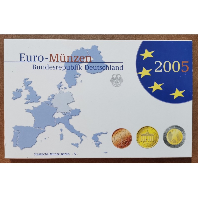 eurocoin eurocoins Germany 2005 \\"A\\" set of 8 eurocoins (Proof)