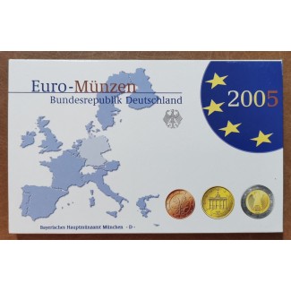 eurocoin eurocoins Germany 2005 \\"D\\" set of 8 eurocoins (Proof)
