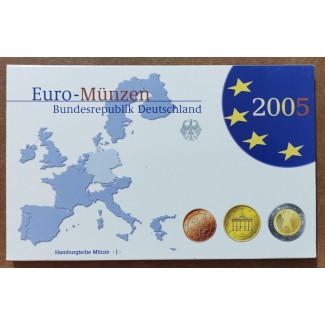 eurocoin eurocoins Germany 2005 \\"J\\" set of 8 eurocoins (Proof)