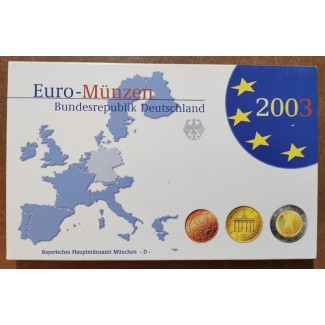 Euromince mince Nemecko 2003 \\"D\\" sada 8 euromincí (Proof)