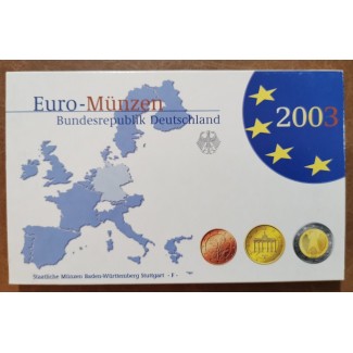 Euromince mince Nemecko 2003 \\"F\\" sada 8 euromincí (Proof)