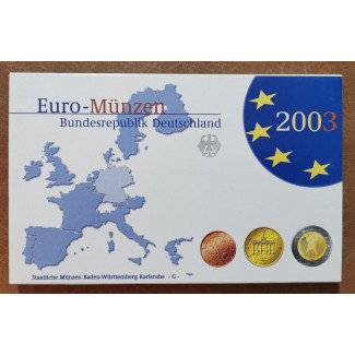 Euromince mince Nemecko 2003 \\"G\\" sada 8 euromincí (Proof)