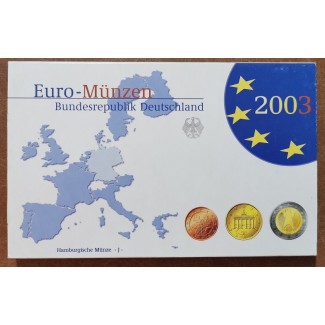 Euromince mince Nemecko 2003 \\"J\\" sada 8 euromincí (Proof)