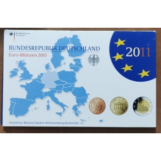 eurocoin eurocoins Germany 2011 \\"G\\" set of 9 eurocoins (Proof)