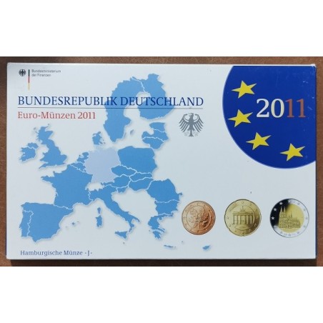 euroerme érme Németország 2011 \\"J\\" - 9 részes forgalmi sor (Proof)