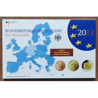 eurocoin eurocoins Germany 2012 set of 9 coins \\"A\\" (Proof)