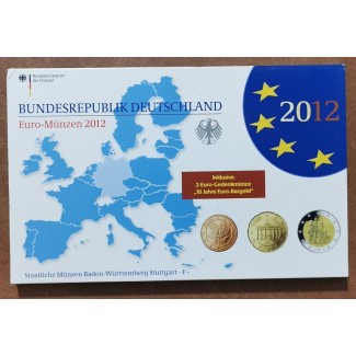 eurocoin eurocoins Germany 2012 set of 9 coins \\"F\\" (Proof)