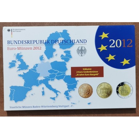 euroerme érme Németország 2012 - 9 részes forgalmi sor \\"F\\" (Proof)