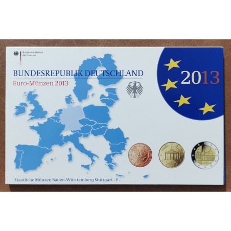 eurocoin eurocoins Germany set of 9 coins 2013 \\"F\\" (Proof)