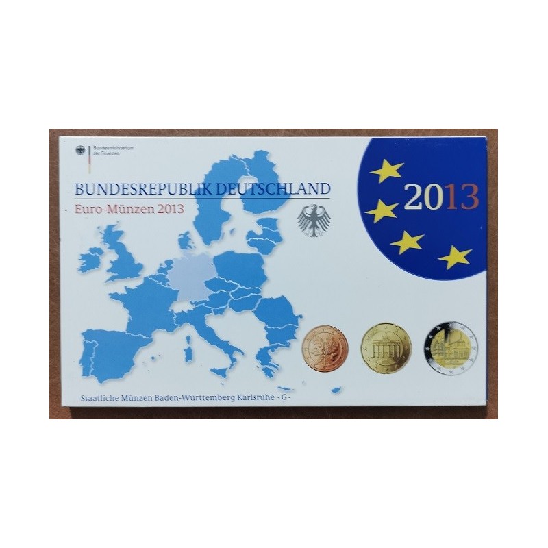 Euromince mince Nemecko sada 9 mincí 2013 \\"G\\" (Proof)