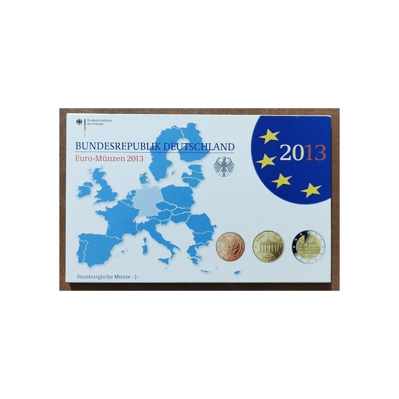 Euromince mince Nemecko sada 9 mincí 2013 \\"J\\" (Proof)