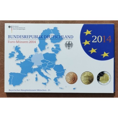 eurocoin eurocoins Germany 2014 \\"D\\" set of 9 eurocoins (Proof)