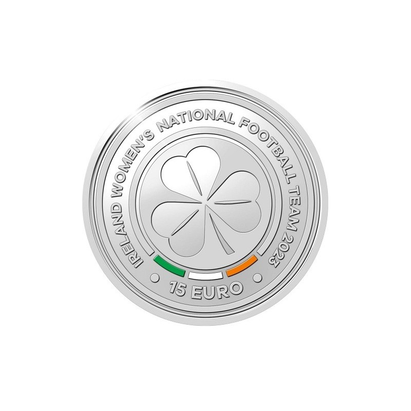 Euromince mince 15 Euro Írsko 2023 - Ženský futbalový tím (Proof)