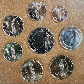 Netherlands 2023 set of 8 coins Willem-Alexander (UNC)