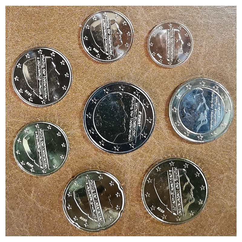 Euromince mince Holandsko 2023 sada 8 mincí Viliam Alexander (UNC)