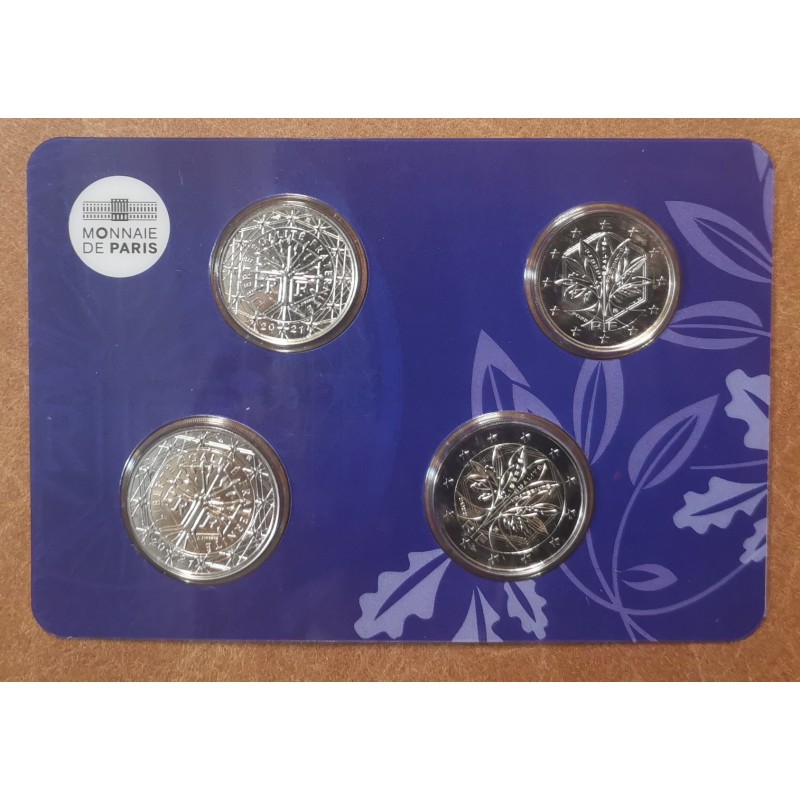 eurocoin eurocoins France 2021-2022 set of 4 eurocoins (BU)