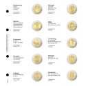 Lindner pages into album of 2 Euro coins 2015 I.  (January - july)