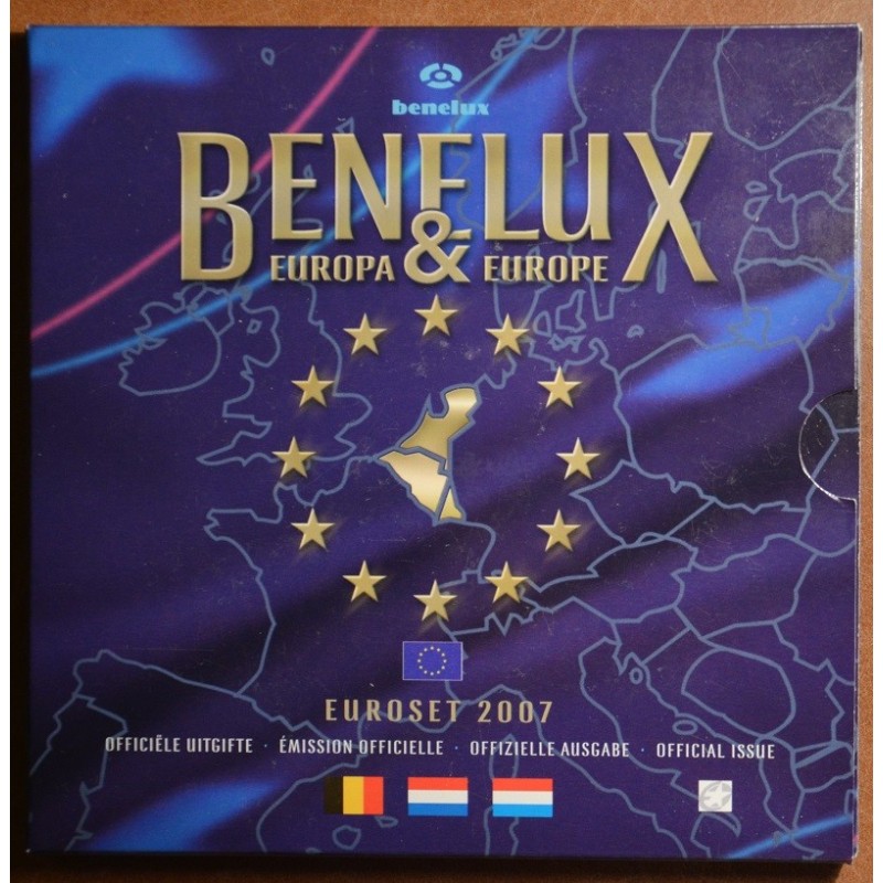 euroerme érme BeNeLux 2007 - hivatalos 24 részes szett (BU)