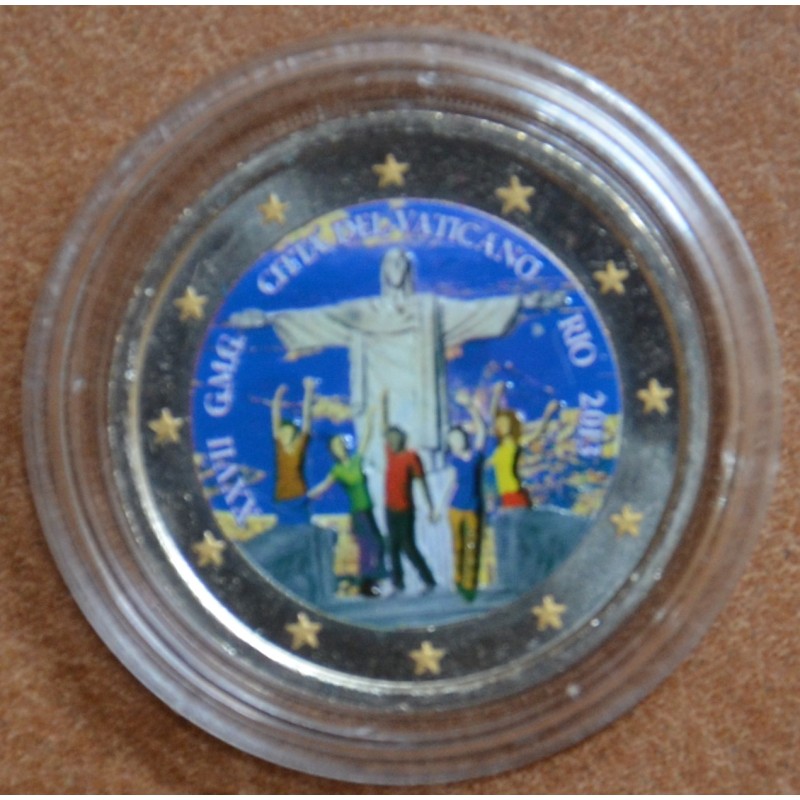 Euromince mince 2 Euro Vatikan 2013 - 28. Svetové dni mládeže, Rio ...