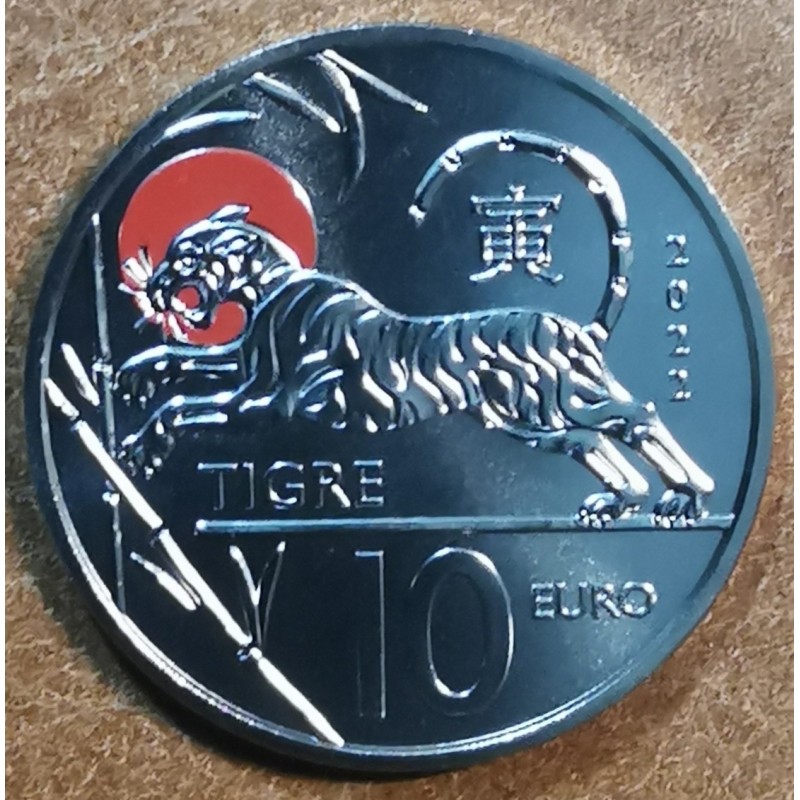 Euromince mince 10 Euro San Marino 2022 - Tiger (UNC)