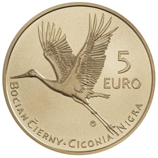 euroerme érme 5 Euro Szlovákia 2023 - A fekete gólya (UNC)