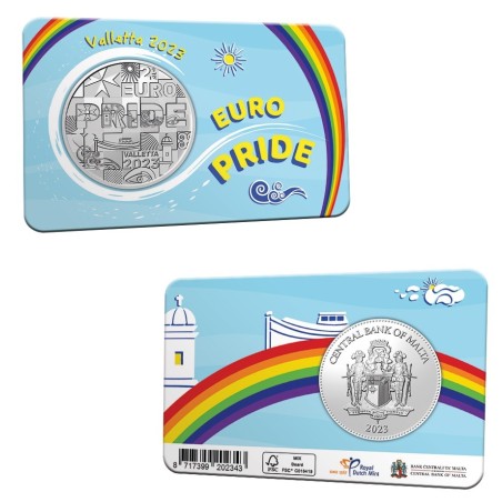 Euromince mince 2,5 Euro Malta 2023 - Euro Pride Malta (BU)