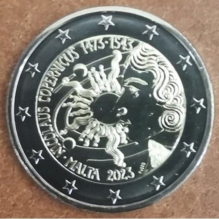 euroerme érme 2 Euro Málta 2023 - Nicolaus Copernicus (UNC)