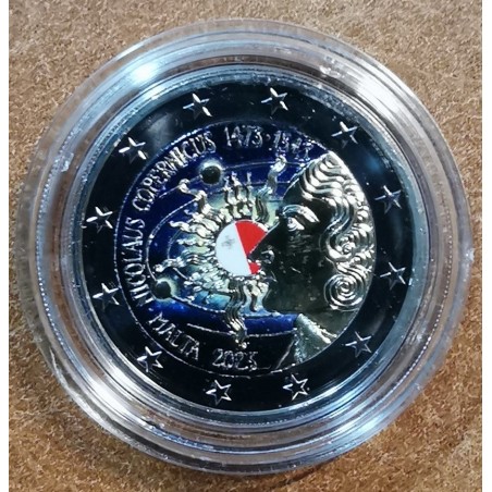 Euromince mince 2 Euro Malta 2023 - Nicolaus Copernicus II. (farebn...