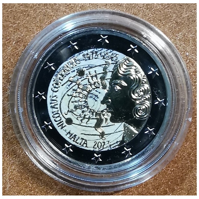 euroerme érme 2 Euro Málta 2023 - Nicolaus Copernicus IV. (színezet...