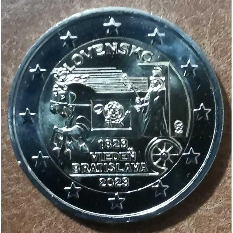 Euromince mince 2 Euro Slovensko 2023 - Expresná pošta Viedeň – Bra...