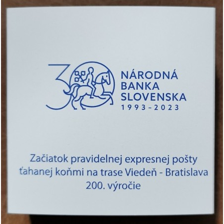 Euromince mince 2 Euro Slovensko 2023 - Expresná pošta Viedeň – Bra...