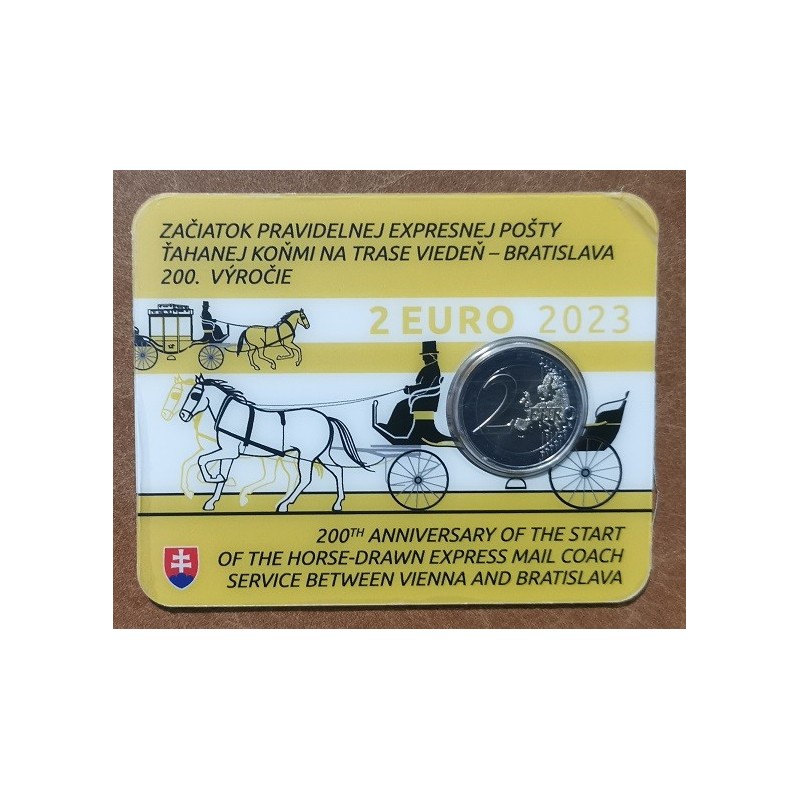 eurocoin eurocoins 2 Euro Slovakia 2023 - Horse-drawn express mail ...