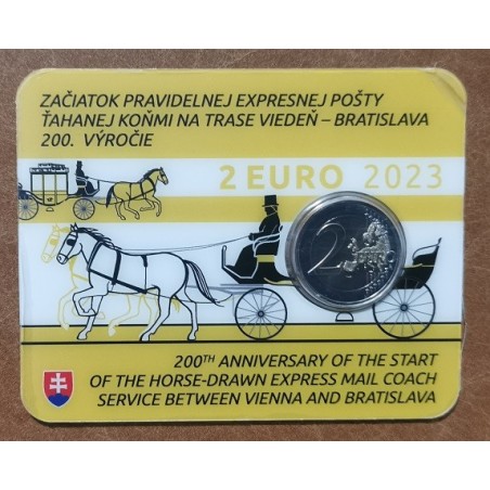 eurocoin eurocoins 2 Euro Slovakia 2023 - Horse-drawn express mail ...