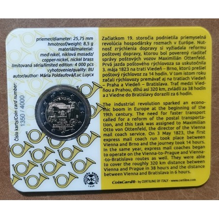 eurocoin eurocoins 2 Euro Slovakia 2023 - Horse-drawn express mail ...