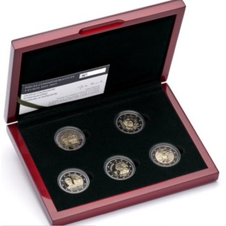 Euromince mince Luxembursko 2022-2023 sada 5 mincí (Proof)