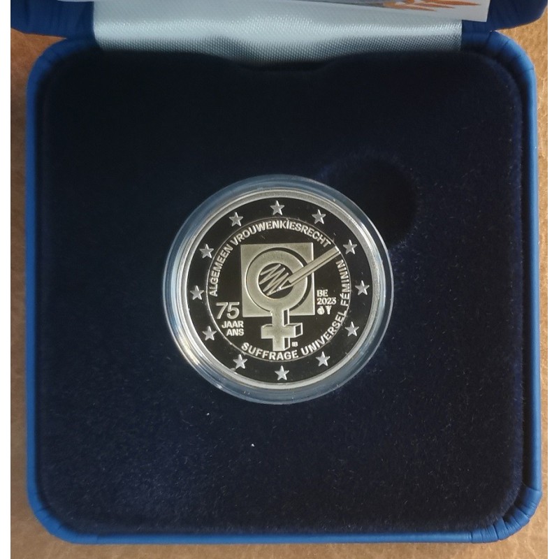 eurocoin eurocoins 2 Euro Belgium 2023 - 75 years women’s suffrage ...