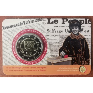 Euromince mince 2 Euro Belgicko 2023 - Volebné právo žien (BU s fra...