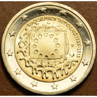 euroerme érme 2 Euro Németország 2015 \\"D\\" Az európai lobogó 30 ...