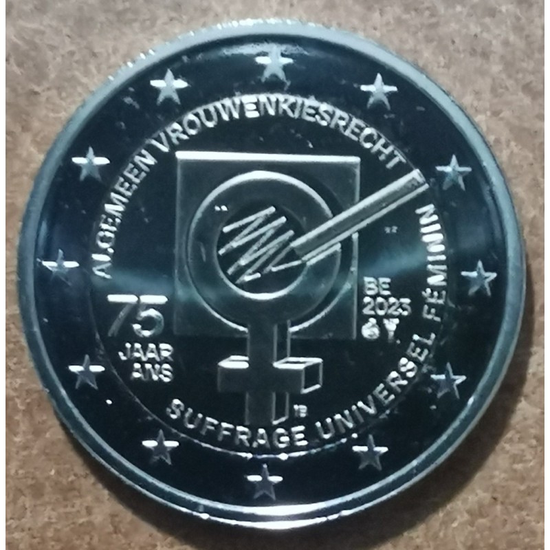 Euromince mince 2 Euro Belgicko 2023 - Volebné právo žien (UNC)
