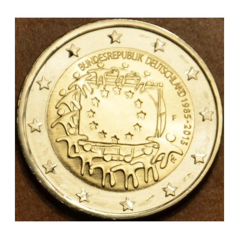 Euromince mince 2 Euro Nemecko 2015 \\"F\\" 30 rokov Europskej vlaj...