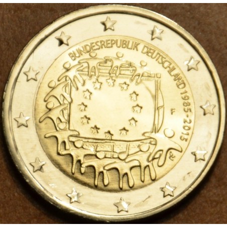 euroerme érme 2 Euro Németország 2015 \\"F\\" Az európai lobogó 30 ...