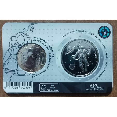 eurocoin eurocoins 1 Euro Netherlands 2023 - Woman in space (UNC)