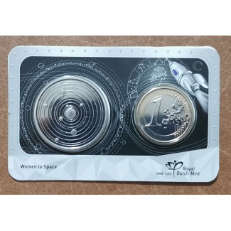 euroerme érme 1 Euro Hollandia 2023 - Nő az űrben (UNC)