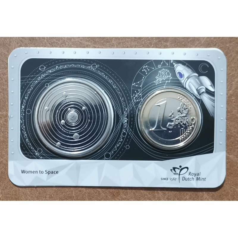 Euromince mince 1 Euro Holandsko 2023 - Žena vo vemíre (UNC)