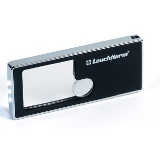 Euromince mince Leuchtturm lupa 2,5x (10x) s LED osvetlením