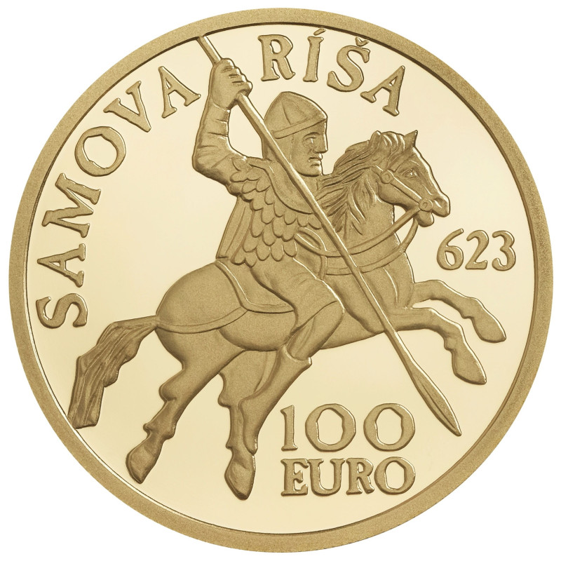 Euromince mince 100 Euro Slovensko 2023 - Vznik Samovej ríše (Proof)