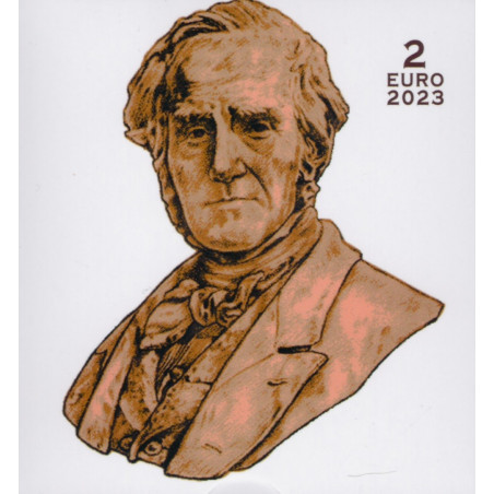 euroerme érme 2 Euro Vatikán 2023 - Alessandro Manzoni (Proof)