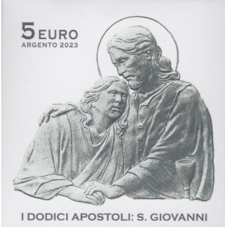 Euromince mince 5 Euro Vatikán 2023 - Svätý Ján (Proof)