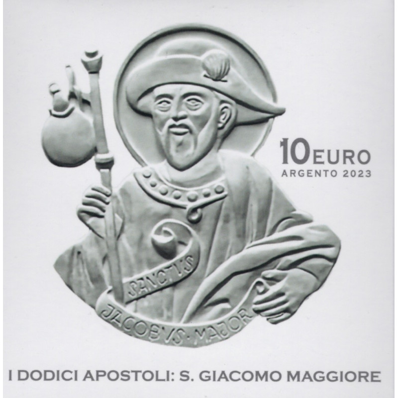 Euromince mince 10 Euro Vatikán 2023 - S. Giacomo Maggiore (Proof)